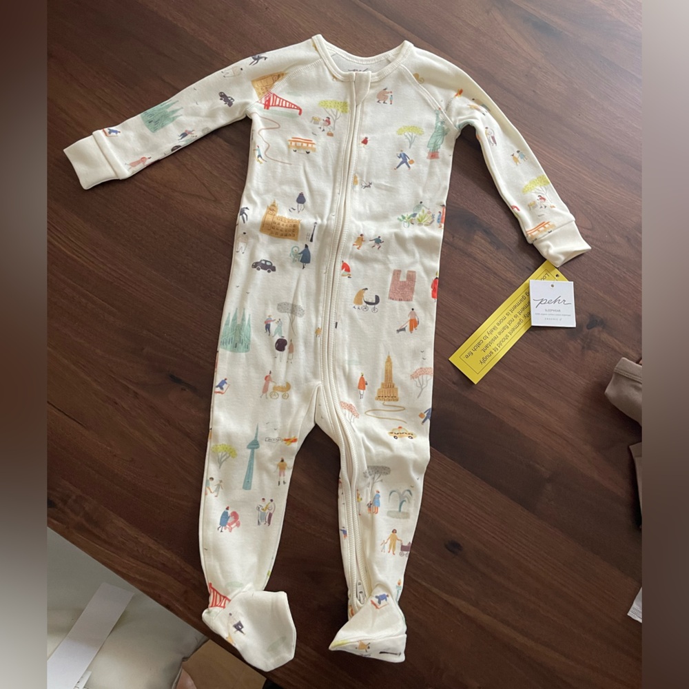 BNWT Pehr Organic Cotton Sleeper 6-12 mos